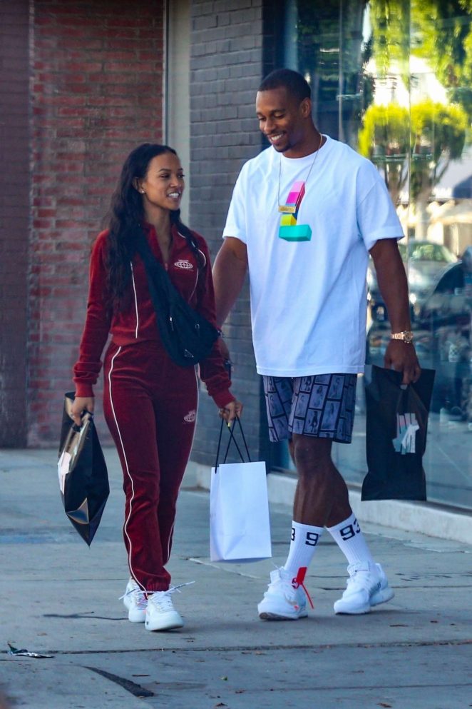 Karrueche Tran and her boyfriend shopping in Hollywood -08 | GotCeleb