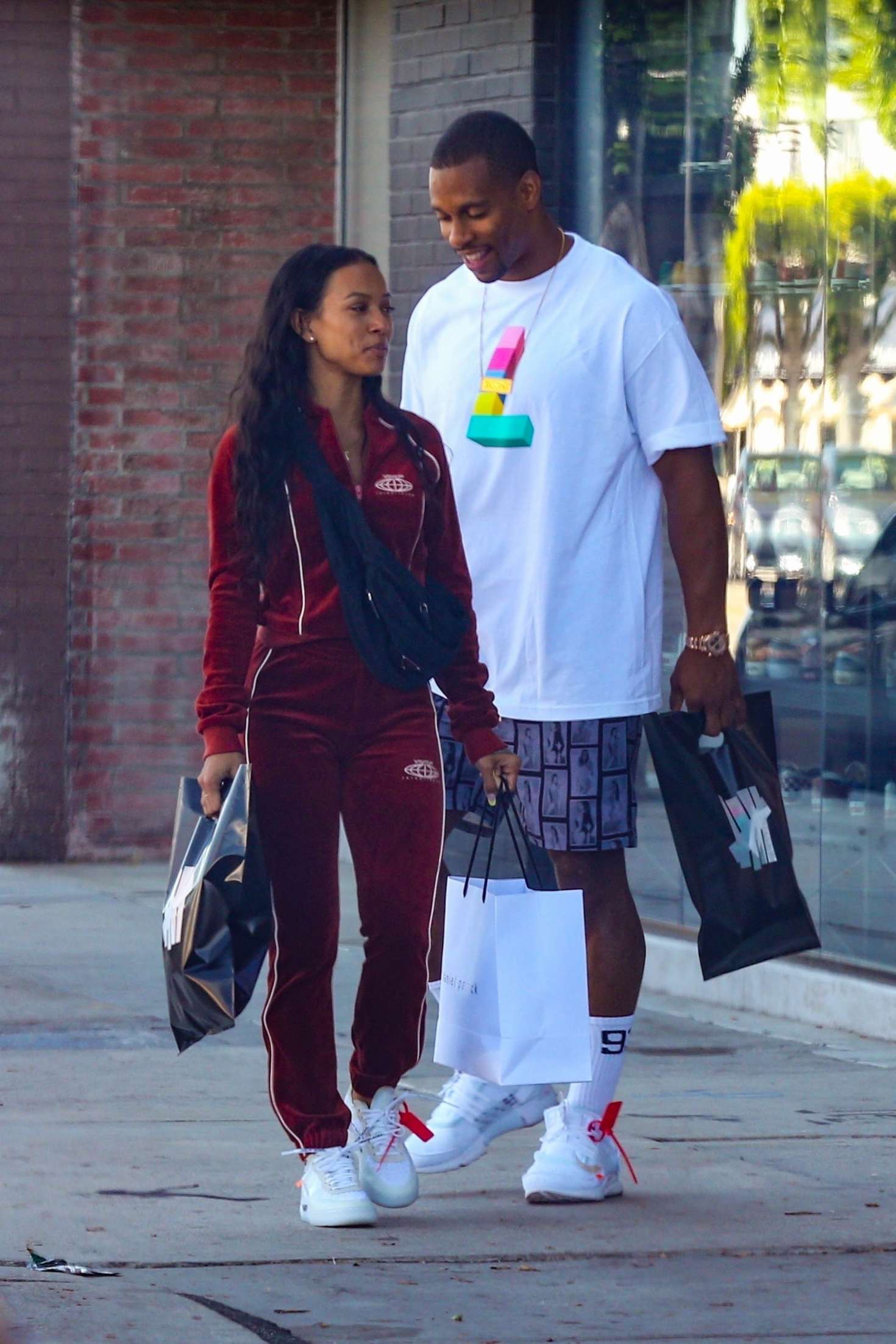 Karrueche Tran and her boyfriend shopping in Hollywood -09 | GotCeleb