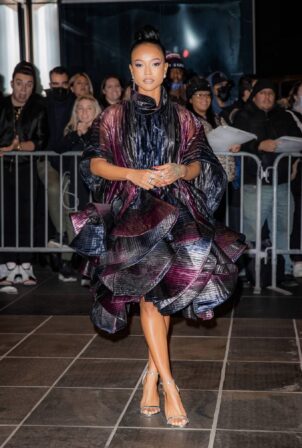 Karrueche Tran - Arrives at the Jazz at Lincoln Center wearing in New York