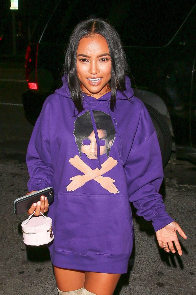 Karrueche Tran at The Nice Guy in West Hollywood