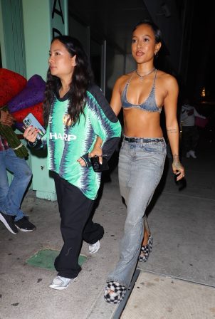 Karrueche Tran - Seen at Travis Scott’s concert after party in Hollywood