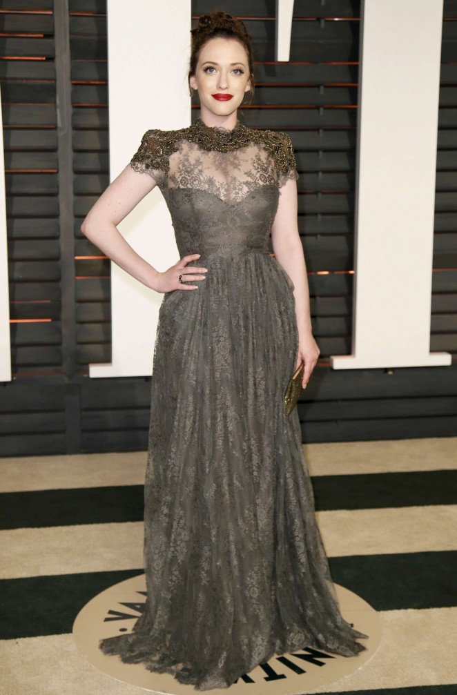 Kat Dennings - 2015 Vanity Fair Oscar Party in Hollywood