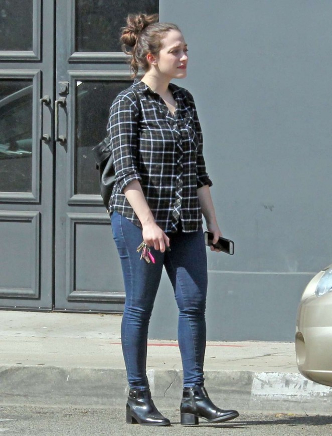 Kat Dennings in Jeans Out in West Hollywood