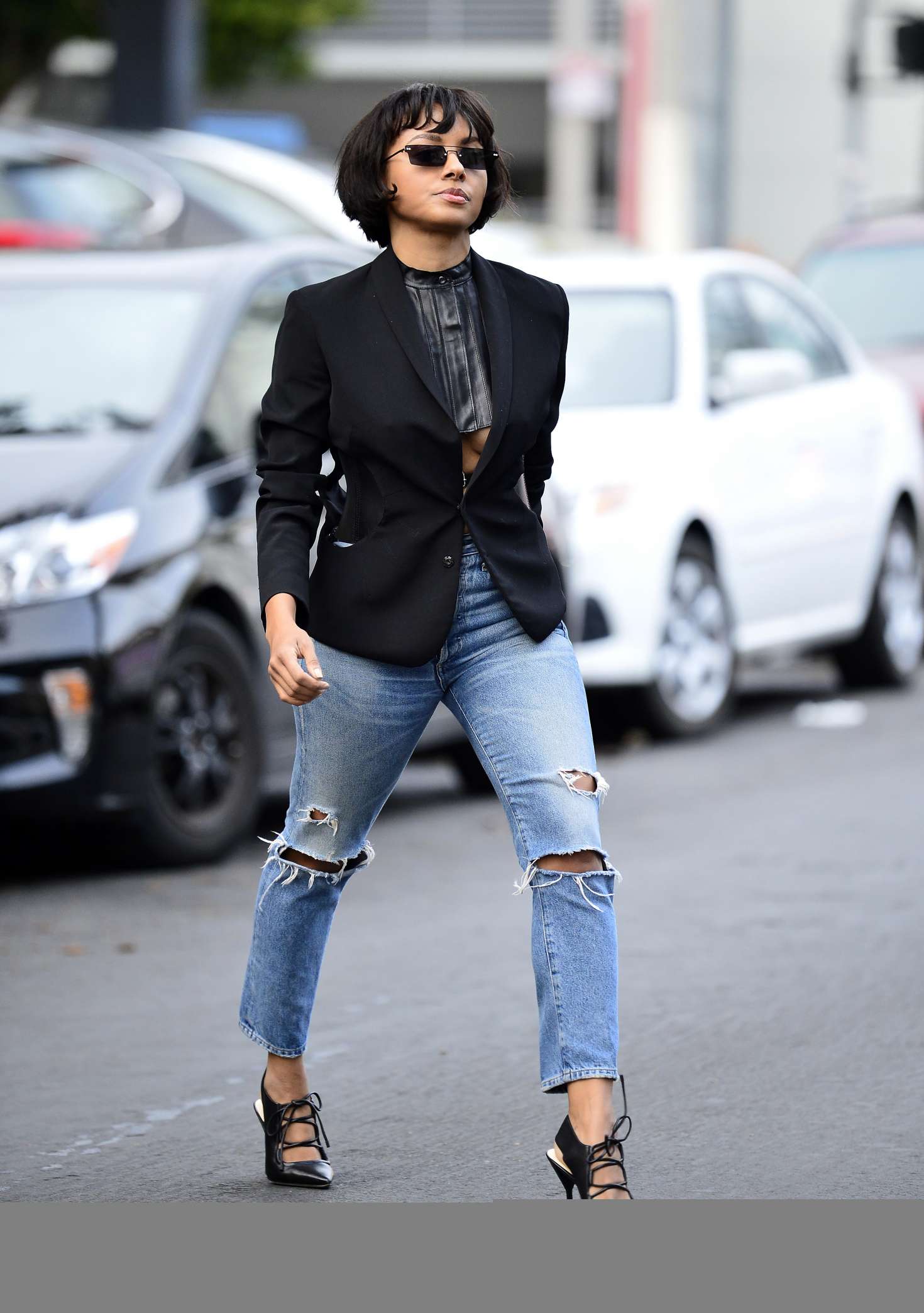 Kat Graham in Ripped Jeans -02 | GotCeleb