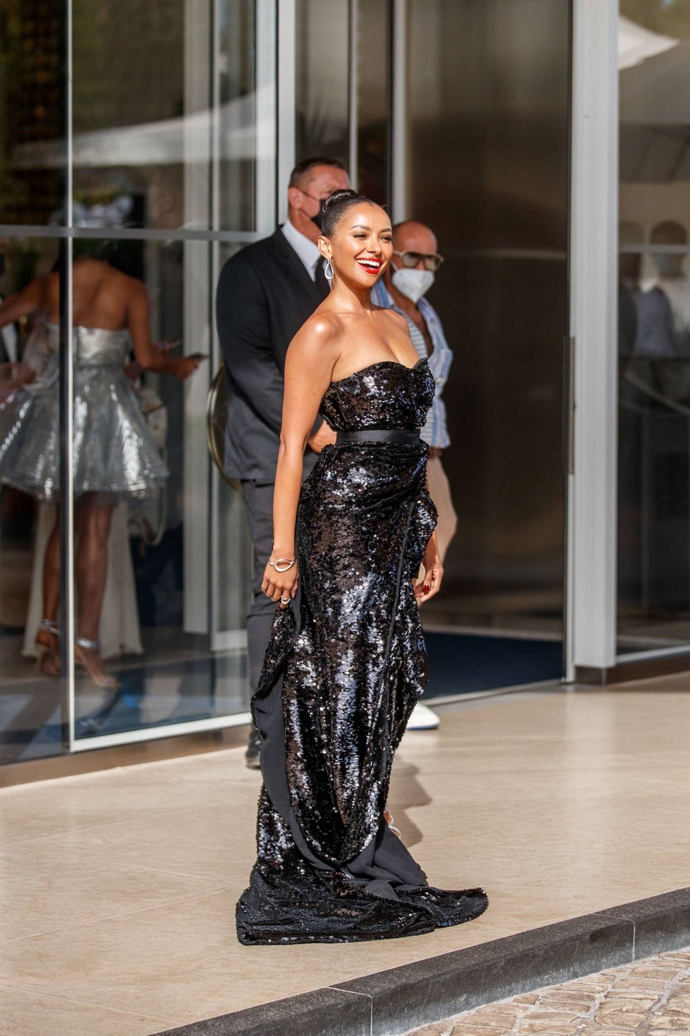Kat Graham 2021 : Kat Graham – Seen outside the Martinez Hotel during the 74th Cannes Film Festival in Cannes-02