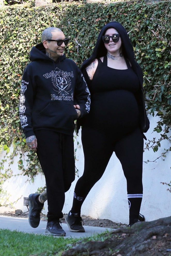 Kat Von D and Rafael Reyes - Goes for a hike in Los Angeles