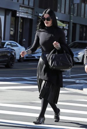 Kat Von D - Leaving LA court after jury sided with her in her copyright case
