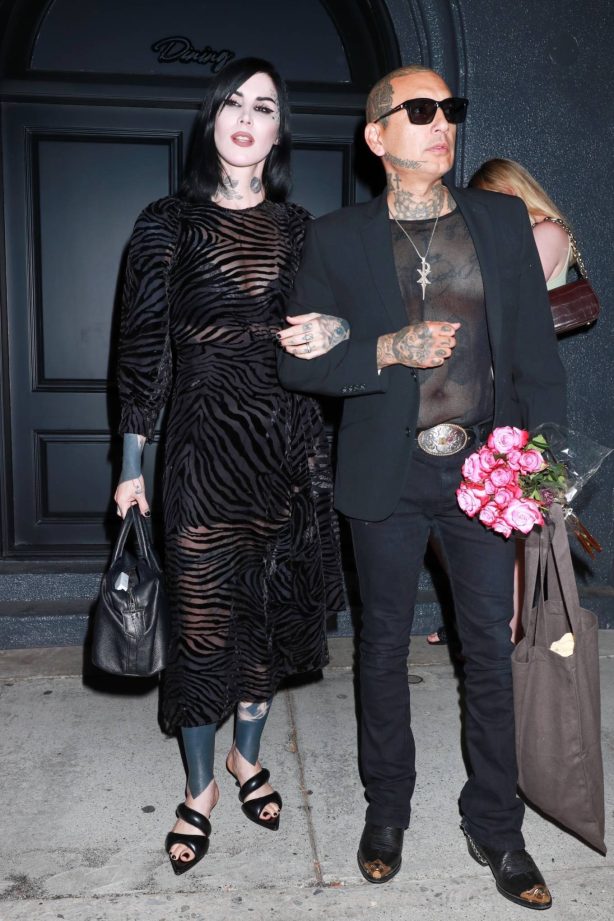 Kat Von D - With husband Rafael Reyes on a night out in West Hollywood