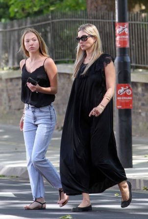 Kate and Lila Grace Moss - Out in London