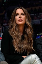 Kate Beckinsale at the Lakers vs Heat game in Los Angeles