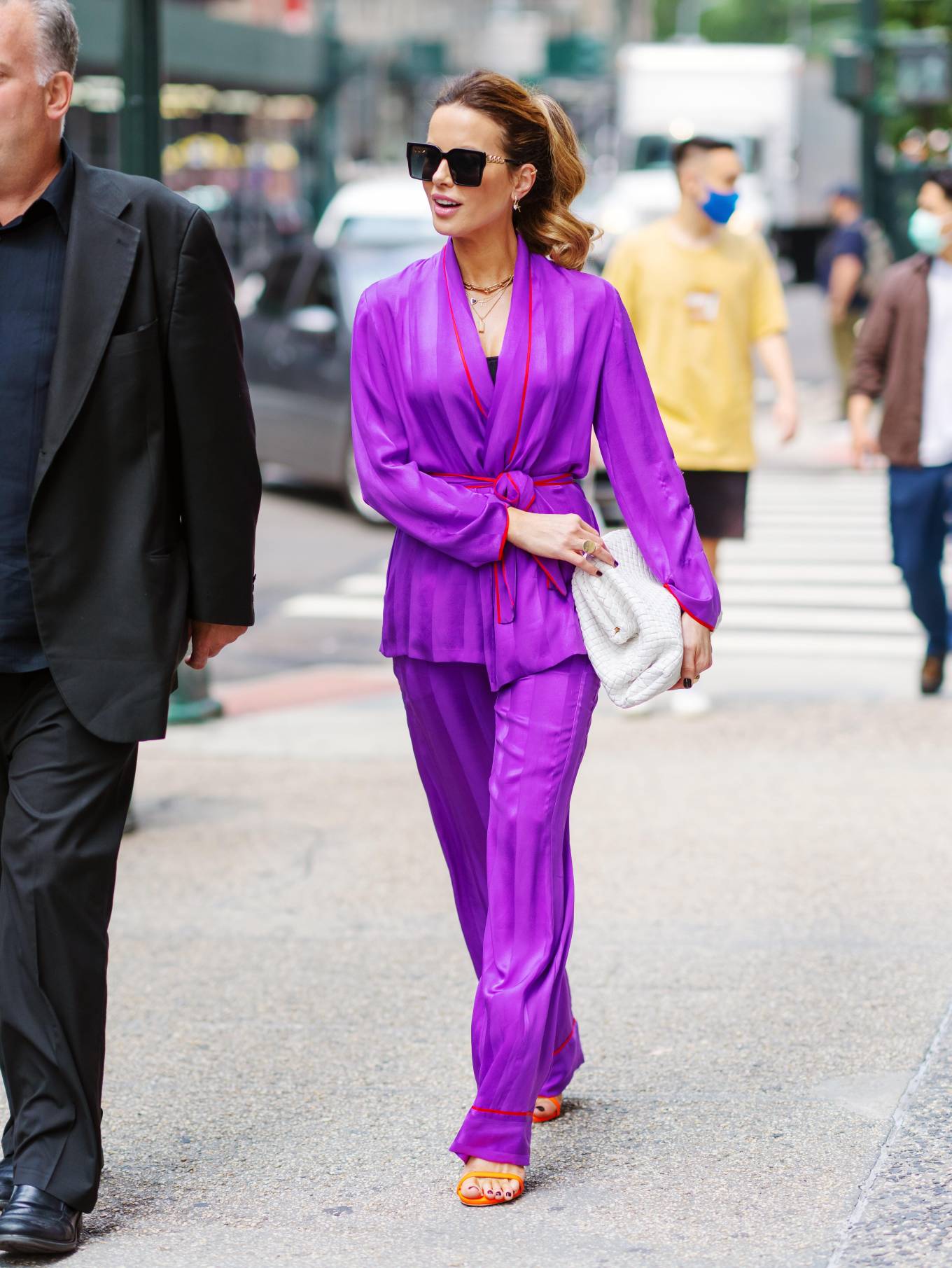 Kate Beckinsale - in purple on 5th Avenue in New York City-12 | GotCeleb
