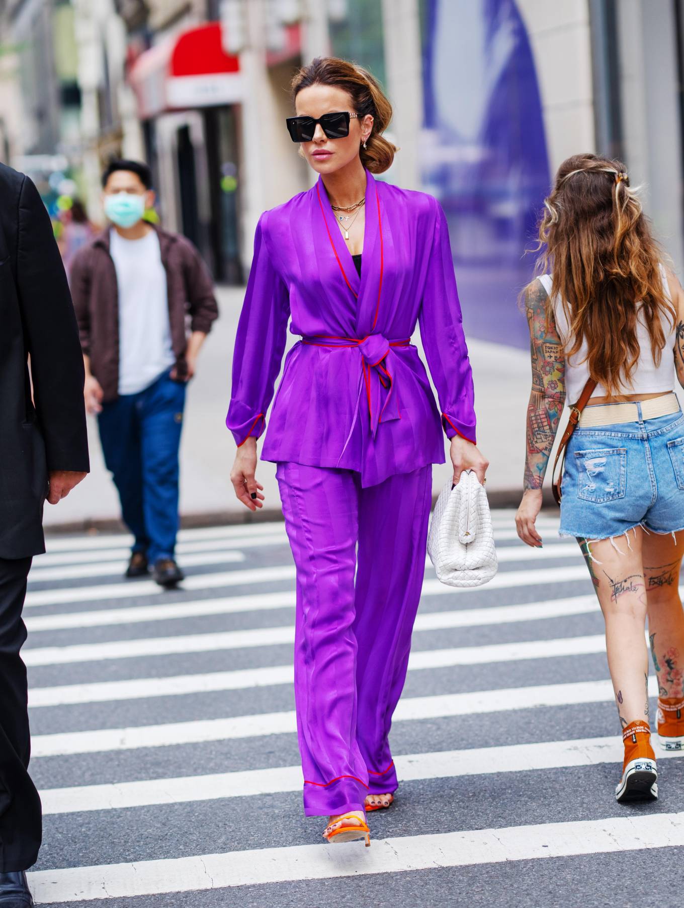Kate Beckinsale - in purple on 5th Avenue in New York City-13 | GotCeleb