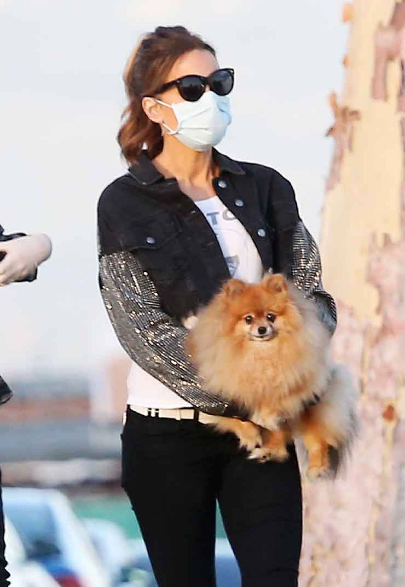 Kate Beckinsale - Walking her dog in Malibu