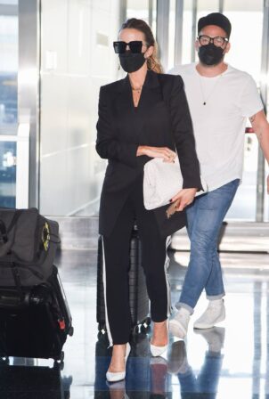 Kate Beckinsale - With daughter Lily Mo Sheen and David Schechter arriving at JFK