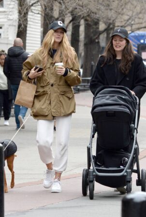 Kate Bock - With Emily DiDonato seen on a stroll in New York