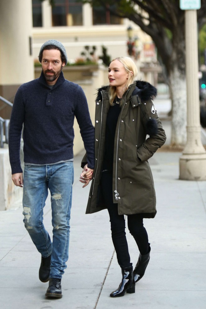 Kate Bosworth and husband out in the Century City