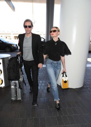 Kate Bosworth and Michael Polish - Arrives at LAX airport in LA