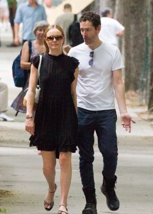 Kate Bosworth and Michael Polish out in Paris