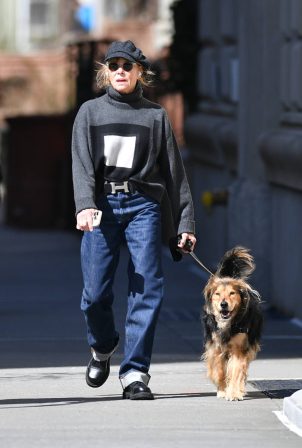 Kate Capshaw - Seen on a Dog Walk in NY