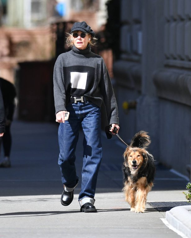 Kate Capshaw - Seen on a Dog Walk in NY
