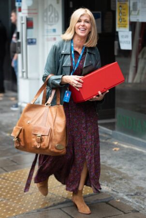 Kate Garraway - Seen arriving at Global Studios in London