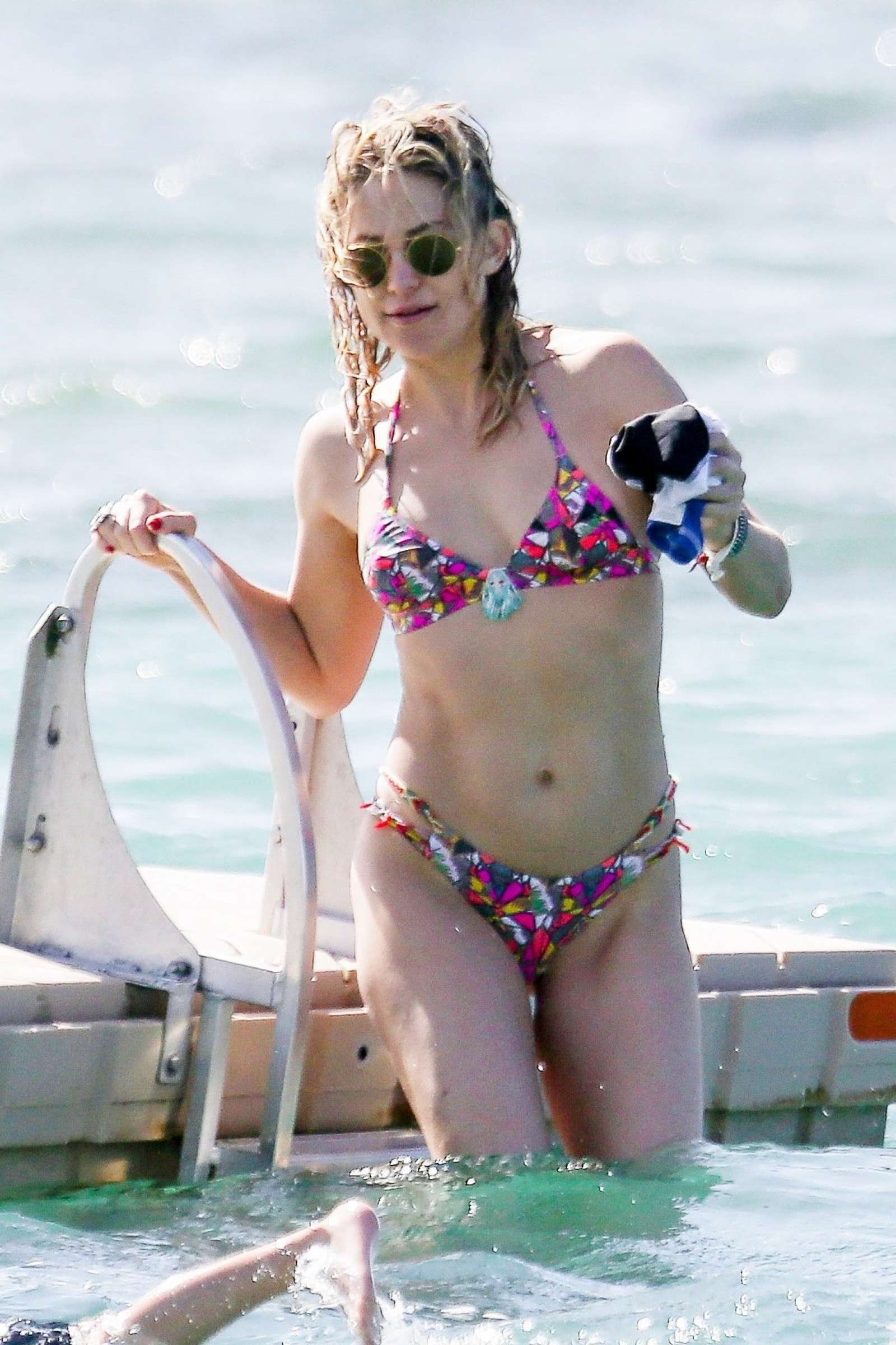 Kate Hudson in Bikini at a beach in Hawaii