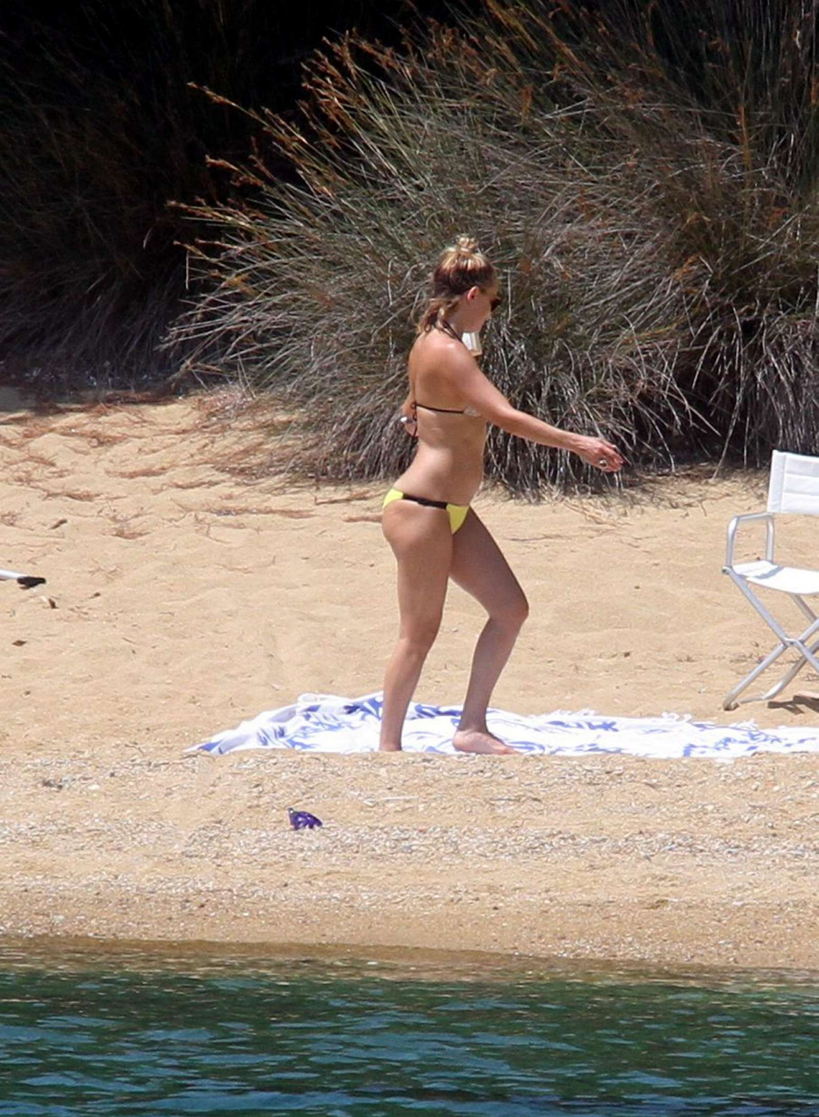 Kate Hudson in Bikini at the beach in Skiathos Island. 