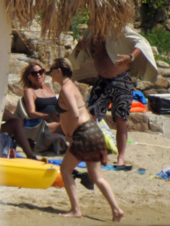 Kate Hudson in Bikini at the beach in Skiathos