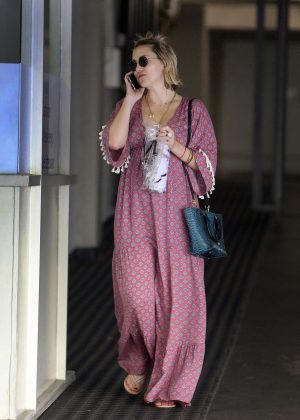Kate Hudson in Long Patten Dress - Out in Brentwood