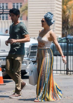 Kate Hudson in Long Skirt Out in Los Angeles