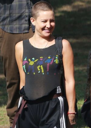 Kate Hudson on the set of her new movie 'Sister' in Los Angeles