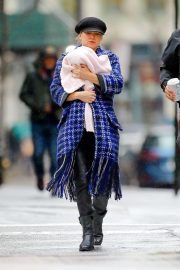 Kate Hudson with her baby Rani in New York