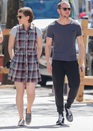 Kate Mara and her boyfriend Jamie Bell out in New York City