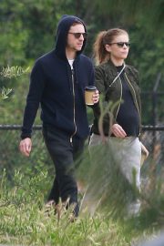 Kate Mara and Jamie Bell - Out for a hike in Silver Lake