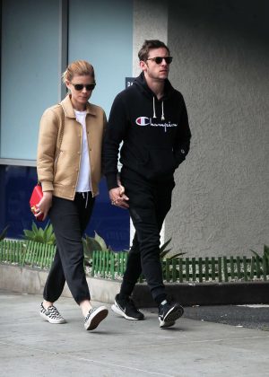 Kate Mara and Jamie Bell out for lunch in Los Feliz