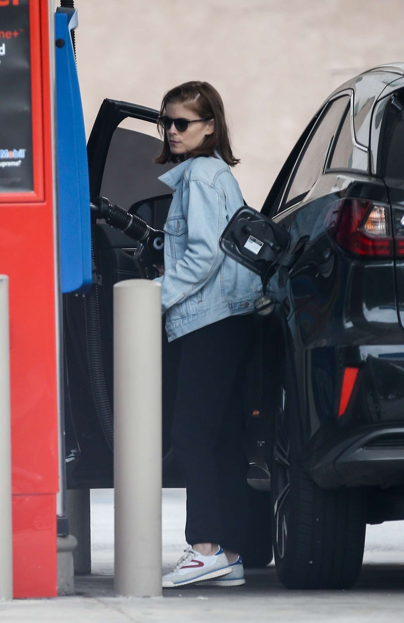 Kate Mara at a gas station in Beverly Hills