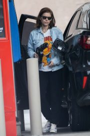 Kate Mara at a gas station in Beverly Hills