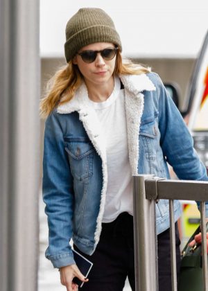 Kate Mara at Heathrow Airport in London