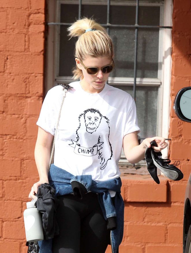 Kate Mara getting in a workout in West Hollywood