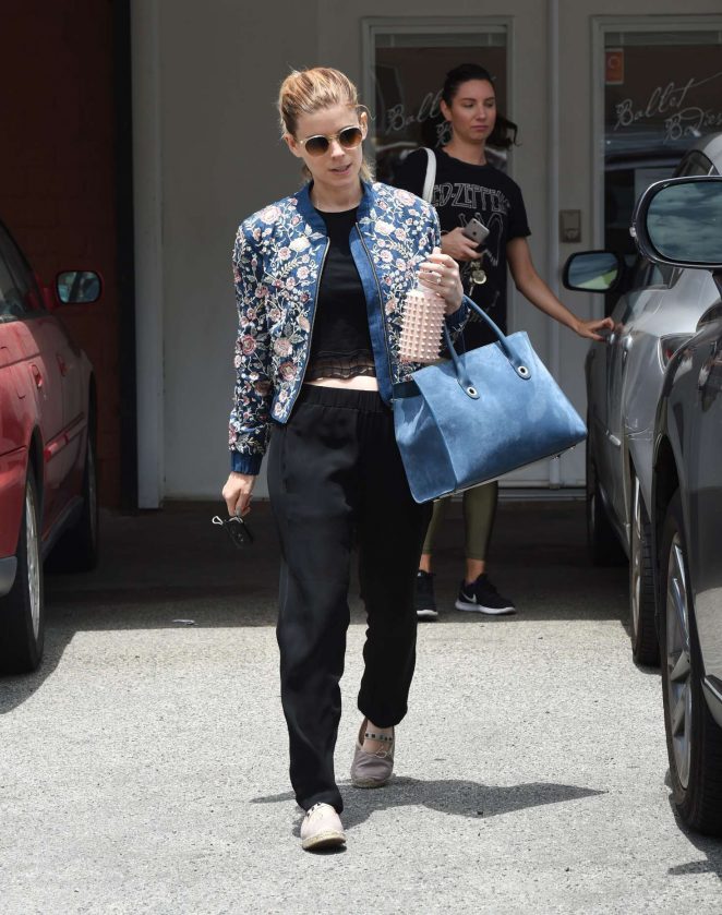 Kate Mara Leaves the gym in Los Angeles