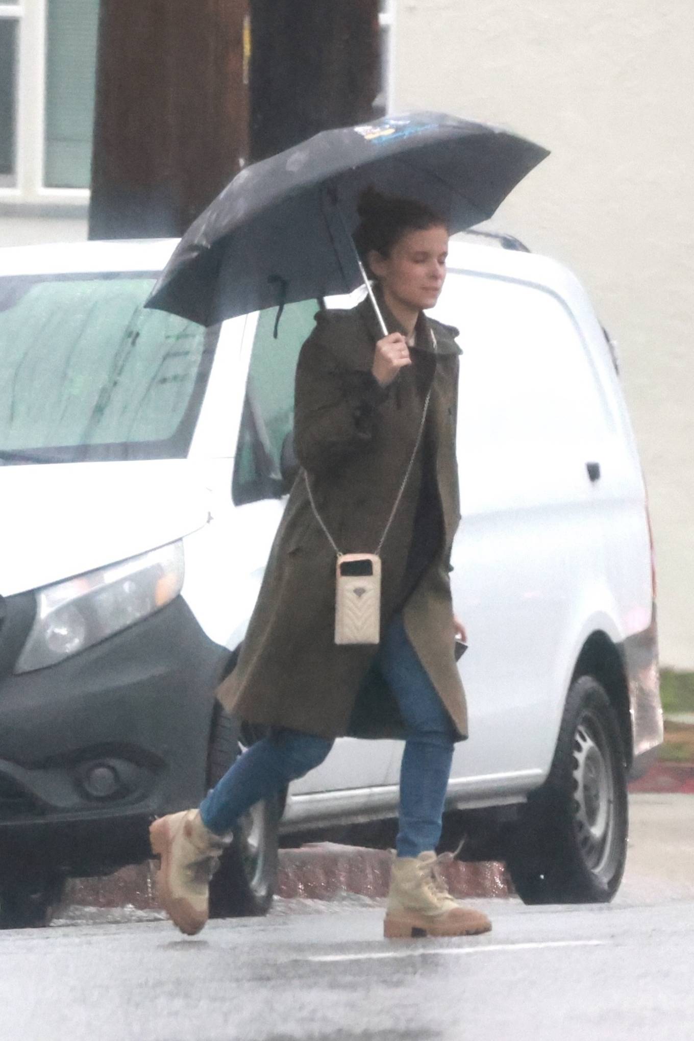 Kate Mara 2023 : Kate Mara – On a rain in Los Feliz-08