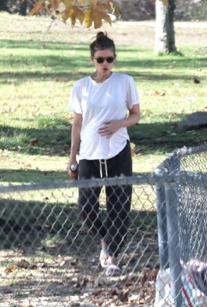 Kate Mara - Out at a Park in Los Angeles