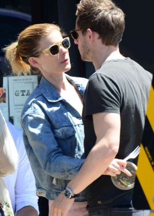 Kate Mara with boyfriend out in Venice