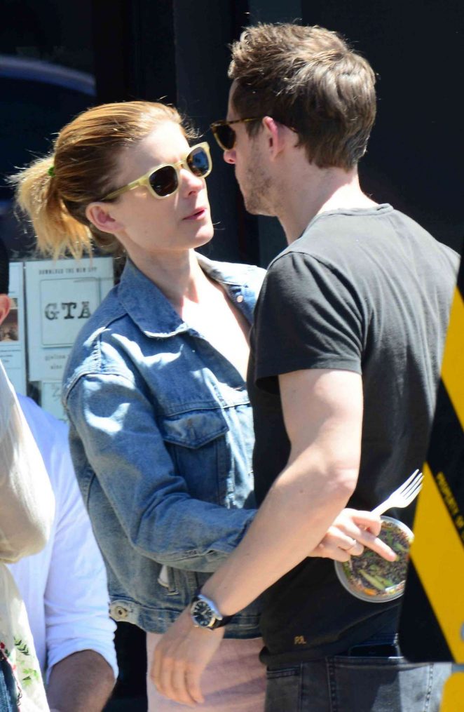 Kate Mara with boyfriend out in Venice