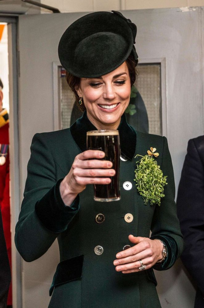 Kate Middleton - 2017 Annual Irish Guards St Patrick's Day Parade in London