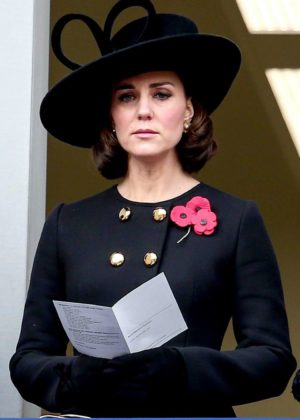 Kate Middleton - 2017 Remembrance Day Ceremony in London