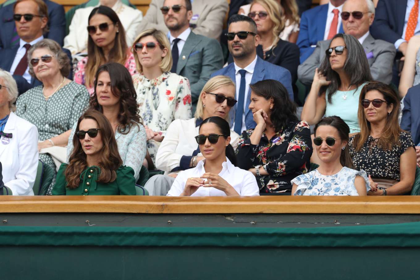 Kate Middleton and Meghan Markle â€“ Womenâ€™s Final Day at Wimbledon 2019 in London