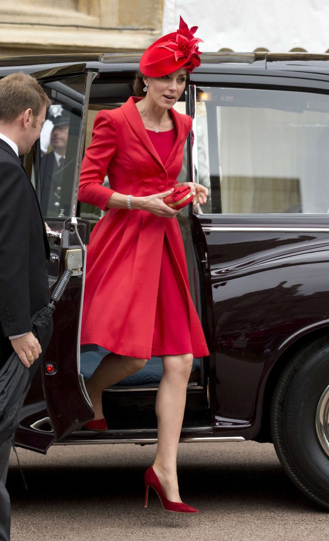 Kate Middleton - Arrives for the Order of The Garter Service at Windsor Castle