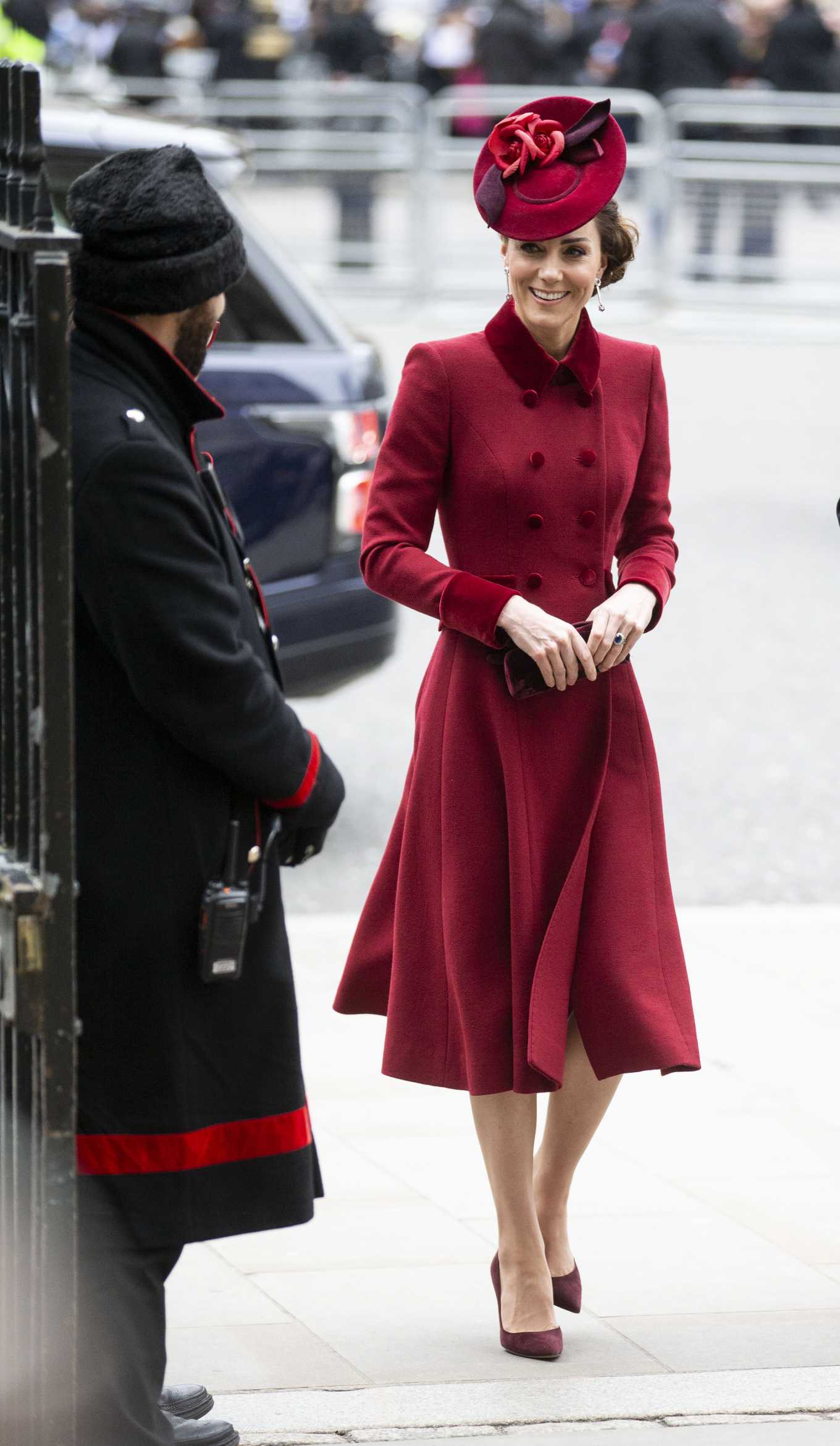 Kate Middleton - Arriving at the Commonwealth Service at Westminster ...