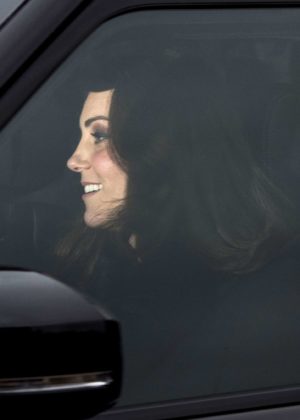 Kate Middleton - Attends at Christmas Lunch at Buckingham Palace in London